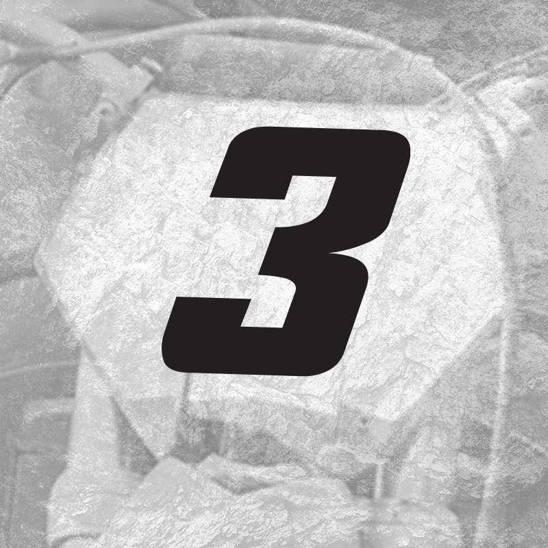 3x Custom Dirt Bike Plate Number Type#9