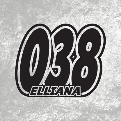 3x Custom MX Race Plate Number Type#13