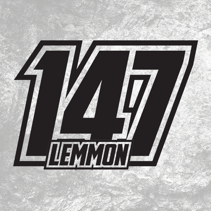 3x Custom MX Race Plate Number Type#8