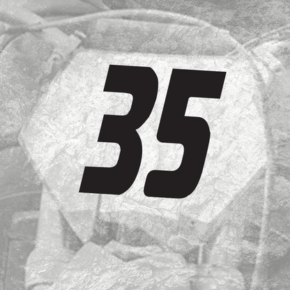3x Custom Dirt Bike Plate Number Type#1