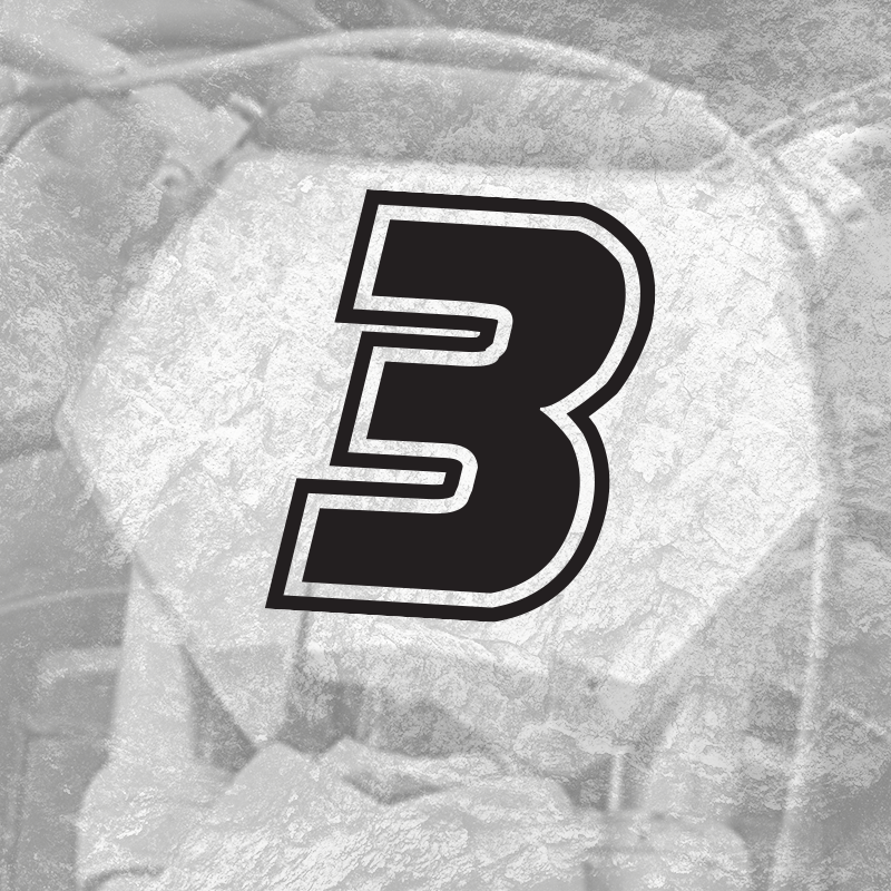 3x Custom Dirt Bike Plate Number Type#2