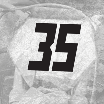 3x Custom Dirt Bike Plate Number Type#3