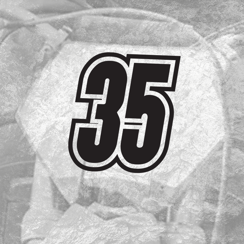 3x Custom Dirt Bike Plate Number Type#6