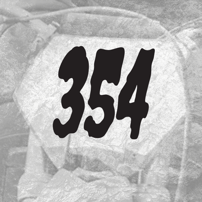 3x Custom Dirt Bike Plate Number Type#7