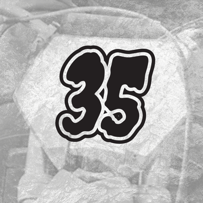 3x Custom Dirt Bike Plate Number Type#8