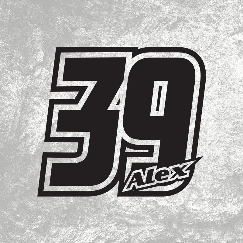 3x Custom MX Race Plate Number Type#19