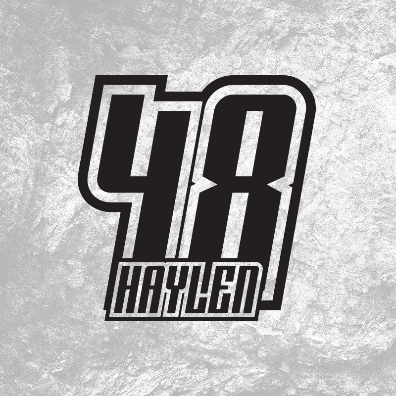 3x Custom MX Race Plate Number Type#2