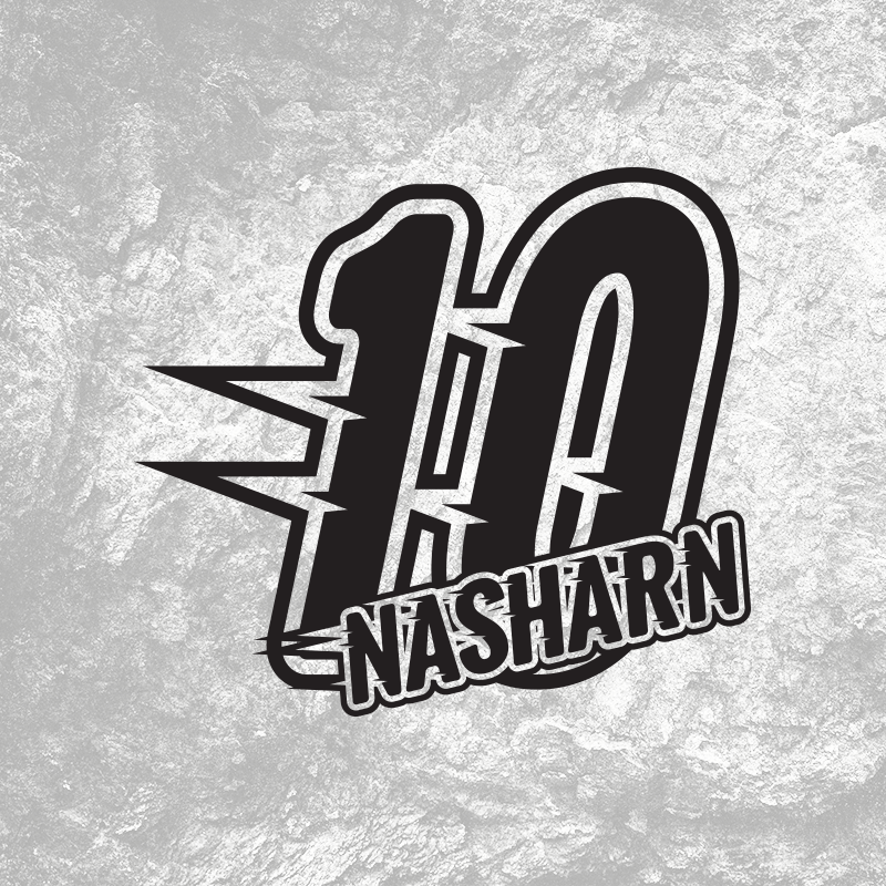 3x Custom MX Race Plate Number Type#6